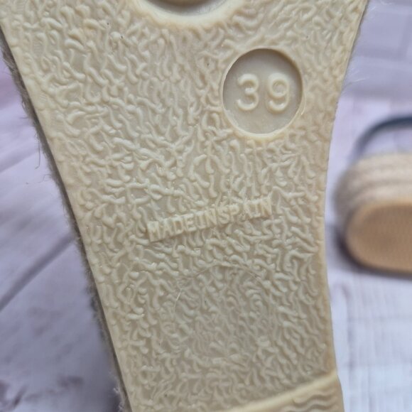 Toni Pons Flat Espadrilles Cotton Fabric Verdi V Size 39 - Picture 8 of 10